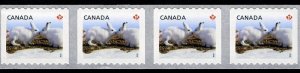 LARGE COIL = Rabbit = Bunny = Arctic Hare = Strip of 4 Canada 2011 #2425 MNH