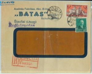 68604 - LITHUANIA  - POSTAL HISTORY -  Advertising COVER to DENMARK   1935