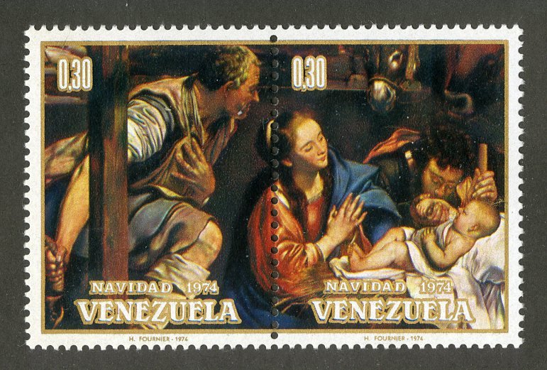 VENEZUELA 1099a MNH BIN $1.00 CHRISTMAS