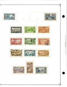 Lebanon 1924-1942 M & U Hinged on scott Blank Pages