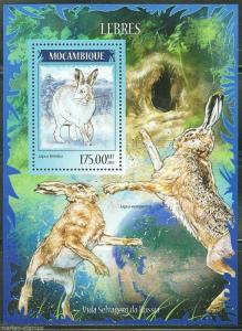 MOZAMBIQUE 2014 RABBITS  SHEET  MINT NH