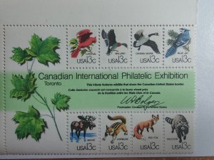 SCOTT #1757 CANADIAN PHILATELIC EXHIBITION ARTCRAFT SOUV SHEET MINT NEVER HINGED