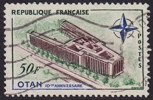 France - 1959 - Scott #937 - used - NATO Headquarters