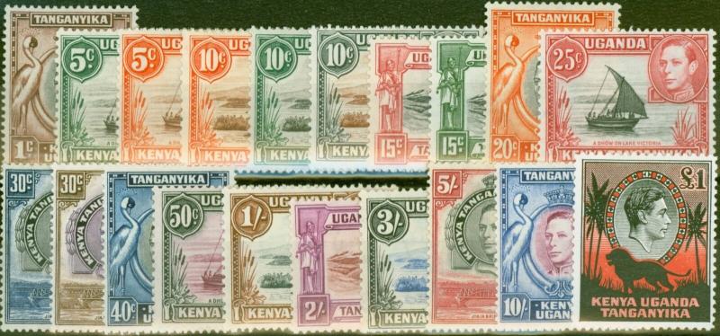 KUT 1938-54 set of 20 SG131-150b Fine & Fresh Mtd Mint