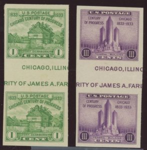 United States #766a/767a  Multiple