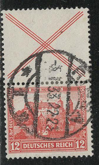 Germany Scott # B46, label X, used, se-tenant, Mi# S100