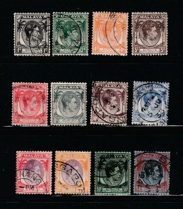 Straits Settlements 238, 239c, 240a, 241-247, 249-250 U King George VI