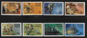 Grenada Grenadines 91-98 U.S. Bicentennial MNH 2022 Scott c.v. $2.20