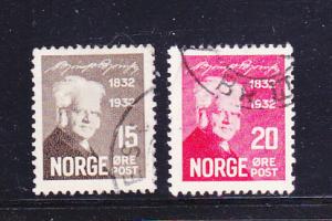 Norway 155-156 U Bjornstjerne Bjornson, Writer