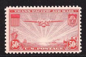 C22 VF MNH OG AIRMAIL--50¢ CHINA CLIPPER (REM #C22-838)