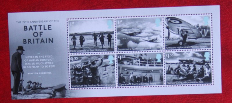 Great Britain GB 2015 75 years Battle of Britain MNH Scott# 3416 SG MS3735