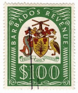 (I.B) Barbados Revenue : Duty Stamp $100