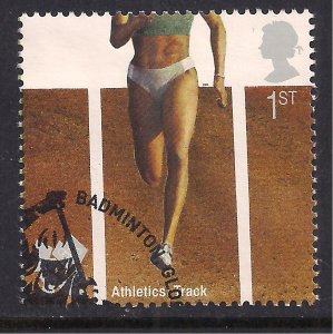 GB 2009 QE2 1st Olympic & Paralympics Athletics Track  SG 2983  ex FDC ( E48 )