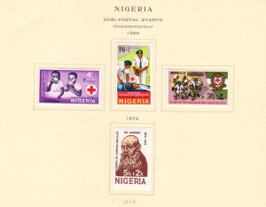 COLLECTION OF NIGERIA STAMPS FROM 1971-2000 - 290V ON ALBUM PAGES