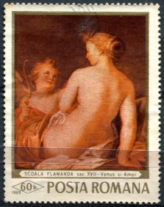 Romania Sc#2091 Used, 60b multi, Paintings - Nudes (1969)