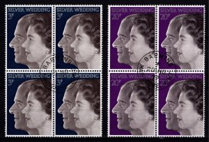 Great Britain 1972 Royal Silver Wedding, Block Set [Used]