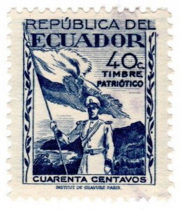(I.B) Ecuador Revenue : Patriotic Stamp 40c