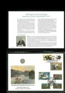 Federal Duck 1st Day Combination Cover RW59 & Russia #4 in Folder