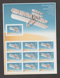 U.S. Scott #3783 Wright Brothers - Airplane Stamps - Mint NH Sheet