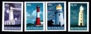 AUSTRALIA SG2187/90 2002 LIGHTHOUSES MNH