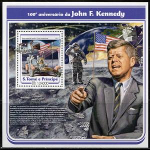 SAO  TOME 2017 100th BIRTH ANNIVERSARY OF JOHN F. KENNEDY S/S MINT NH