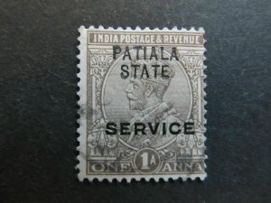 A4P19F34 British India Patiala 1925-26 optd 1a used-