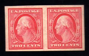 344 2ct Washington Imperf Pair VF-NH