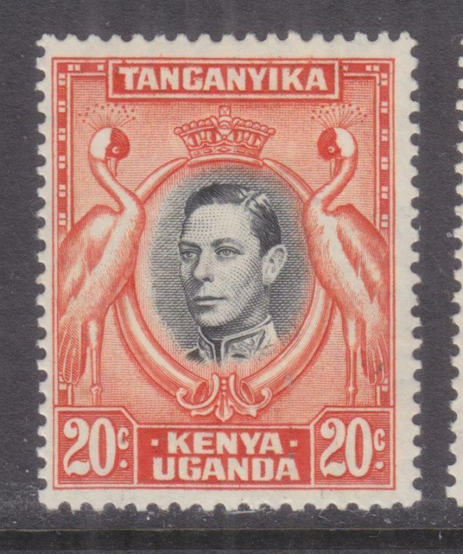 KENYA, UGANDA & TANGANYIKA, 1942 KGVI perf., 13 1/4 x 13 3/4 20c., lhm. 