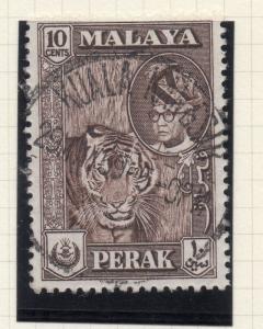 Perak Malaya 1957-65 Early Sultan Issue Fine Used 10c. Kuala Kangsar 119992