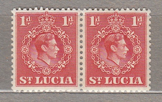 St. Lucia Definitive 1d Pair MNH(**) #HS787