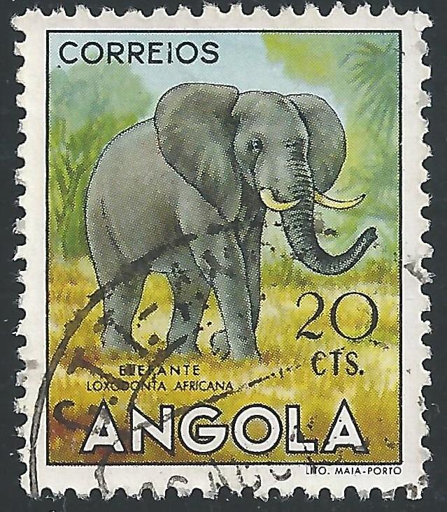Angola #364 20c Animals - Elephant