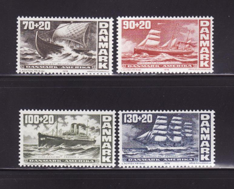 Denmark B49-B52 Set MNH American Bicentennial