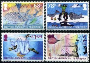 2020 BAT British Antarctic - Children's Drawings(4) (Scott 591-94) MNH