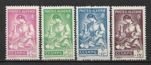 French Algeria 1943, Semi Postal Surtax for POW, Sc # B39-B42, VF MLH*
