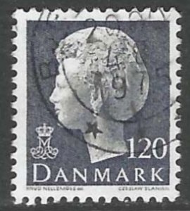 DENMARK 1974-81 120o Queen Margrethe Portrait Issue Sc 546 VFU