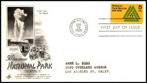 US 1314 National Park Service Artcraft Typed FDC