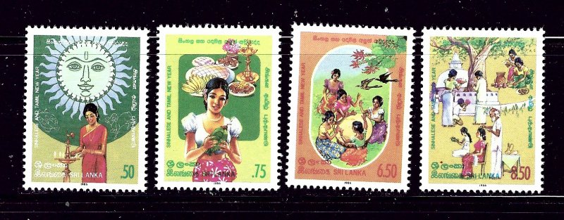 Sri Lanka 786-89 MNH 1986 set