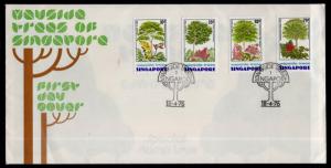 Singapore 243-246 Trees U/A FDC