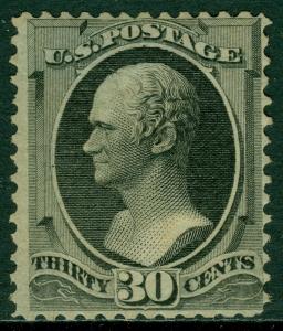 EDW1949SELL : USA 1874 Scott #165 Mint. Nice color. Reperfed PSAG Cert Cat $1300