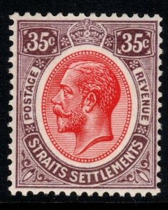 MALAYA STRAITS SETTLEMENTS SG237 1931 35c SCARLET & PURPLE MTD MINT 