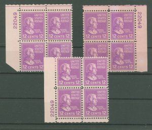 United States #817 Mint (NH) Plate Block