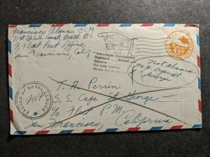 Ship SS CAPE ST. GEORGE Naval Cover WWII Censored Sailor's Mail w/ letter