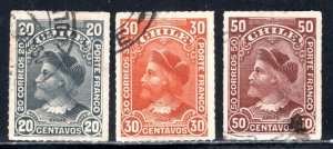 Chile  #43-45  Used VF   CV $7.50   ...   13300025