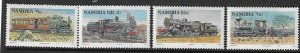 NAMIBIA SG653/6 1994 STEAM LOCOMOTIVES MNH