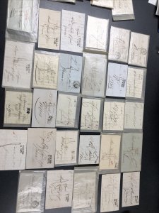 Italian Stampless Letters Mainly 1800’s ( 300 Covers ) 