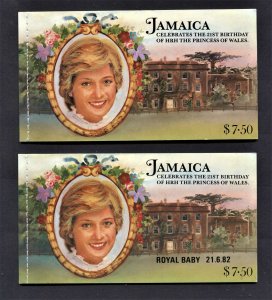 STAMP STATION PERTH Jamaica #Royal Baby & 21st Birthday Booklets CTO