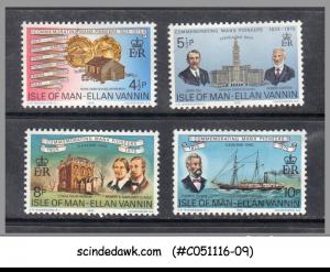 ISLE OF MAN - 1975 MANX PIONEERS ELLAN VANNIN - 4V - MINT NH