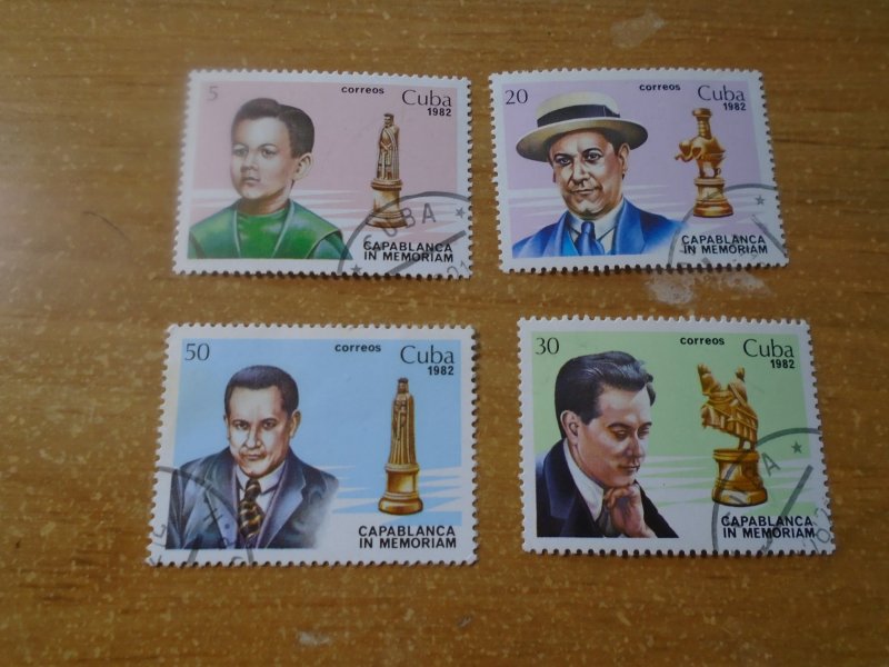 Cuba  #  2560-63  used   Chess