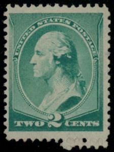 US #213 SCV $185.00 VF/XF JUMBO mint never hinged, fantastic deep rich color,...