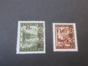 Austria 1947 Sc 492-93 set MNH